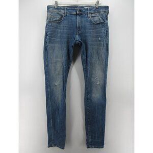 G Star Raw Jeans 35X36 3301 Deconstructed Super Slim Restored Denim